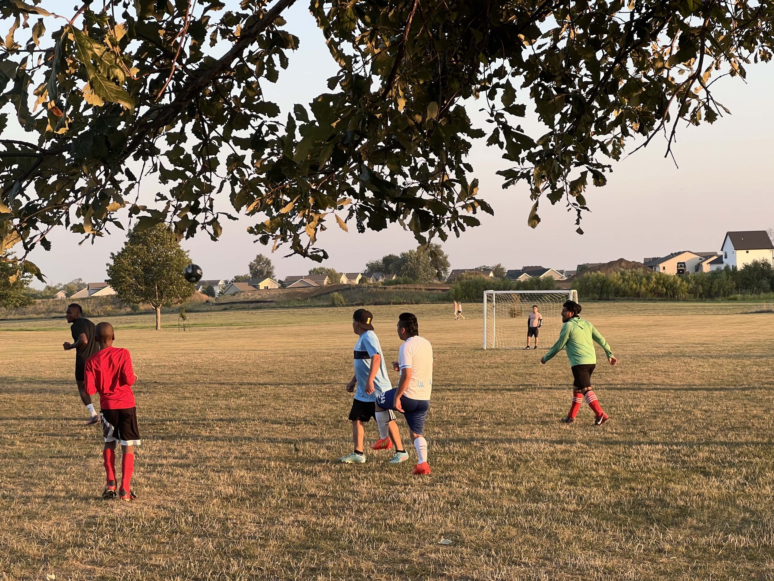 website pic 2 Neighbors playing soccer