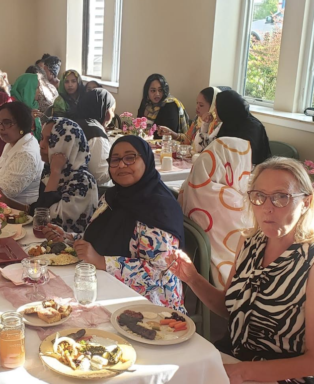 Neighborhood Strength Neighbors sharing a meal