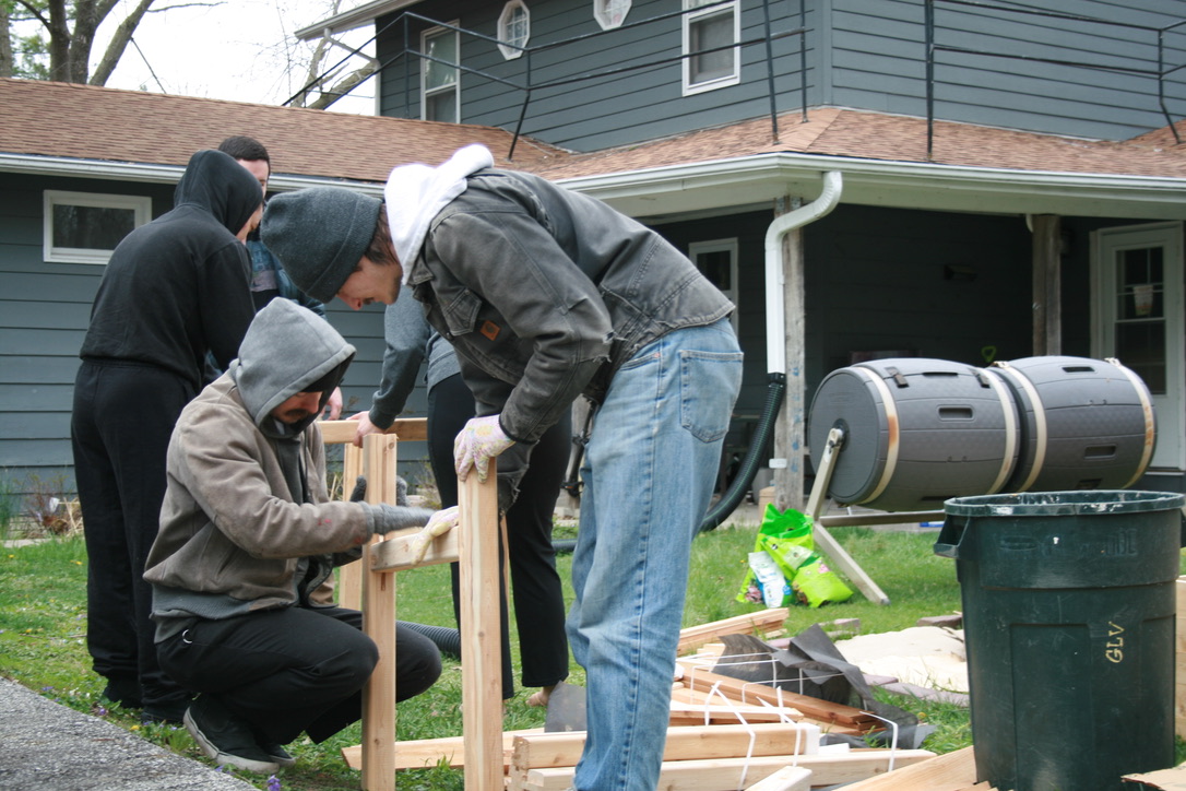 garden Folks working on building a community garden